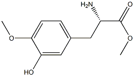 METHYL (2S)-2-AMINO-3-(3-HYDROXY-4-METHOXYPHENYL)PROPANOATE Struktur