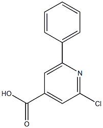 2-CHLORO-6-PHENYLPYRIDINE-4-CARBOXYLIC ACID Struktur