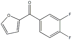 2-(3,4-DIFLUOROBENZOYL)FURAN Struktur