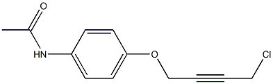 N-[4-(4-CHLORO-BUT-2-YNYLOXY)-PHENYL]-ACETAMIDE Struktur