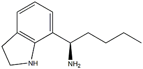 (1R)-1-INDOLIN-7-YLPENTYLAMINE Struktur