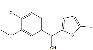 3,4-DIMETHOXYPHENYL-(5-METHYL-2-THIENYL)METHANOL Struktur