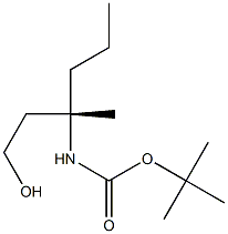 (S)-N-T-BUTOXYCARBONYL-3-AMINO-3-METHYLHEXANOL Struktur