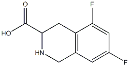 5,7-DIFLUORO-1,2,3,4-TETRAHYDROISOQUINOLINE-3-CARBOXYLIC ACID Struktur