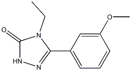 4-ETHYL-5-(3-METHOXY-PHENYL)-2,4-DIHYDRO-[1,2,4]TRIAZOL-3-ONE Struktur