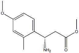 METHYL (3S)-3-AMINO-3-(4-METHOXY-2-METHYLPHENYL)PROPANOATE Struktur