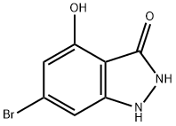 6-BROMO-3,4-DIHYDROXYINDAZOLE Struktur