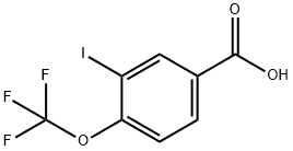 3-碘-4-三氟甲氧基苯甲酸 結(jié)構(gòu)式