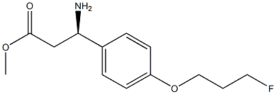 METHYL (3R)-3-AMINO-3-[4-(3-FLUOROPROPOXY)PHENYL]PROPANOATE Struktur