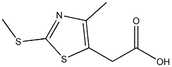 [4-METHYL-2-(METHYLTHIO)-1,3-THIAZOL-5-YL]ACETIC ACID Struktur