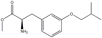 METHYL (2R)-2-AMINO-3-[3-(2-METHYLPROPOXY)PHENYL]PROPANOATE Struktur