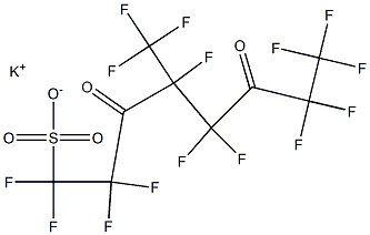 POTASSIUM PERFLUORO(4-METHYL-3,6-DIOXOOCTANE)SULPHONATE Struktur