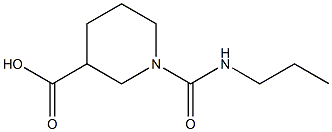 1-[(PROPYLAMINO)CARBONYL]PIPERIDINE-3-CARBOXYLIC ACID Struktur