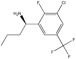 (1R)-1-[3-CHLORO-2-FLUORO-5-(TRIFLUOROMETHYL)PHENYL]BUTYLAMINE Struktur