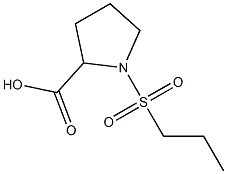 1-(PROPYLSULFONYL)PYRROLIDINE-2-CARBOXYLIC ACID Struktur