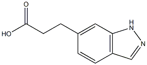 3-(1H-INDAZOL-6-YL)PROPANOIC ACID Struktur