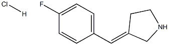 (E)-3-(4-FLUOROBENZYLIDENE)PYRROLIDINE HYDROCHLORIDE Struktur