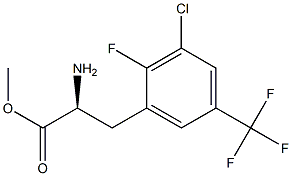 METHYL (2S)-2-AMINO-3-[3-CHLORO-2-FLUORO-5-(TRIFLUOROMETHYL)PHENYL]PROPANOATE Struktur