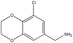 (8-CHLORO-2,3-DIHYDRO-1,4-BENZODIOXIN-6-YL)METHYLAMINE Struktur