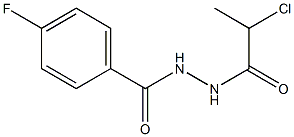 N'-(2-CHLOROPROPANOYL)-4-FLUOROBENZOHYDRAZIDE Struktur