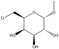 METHYL 6-CHLORO-6-DEOXY-ALPHA-D-GALACTOPYRANOSIDE Struktur