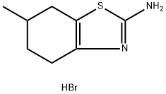 6-METHYL-4,5,6,7-TETRAHYDRO-BENZOTHIAZOL-2-YLAMINE HYDROBROMIDE Struktur