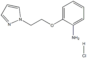 2-(2-PYRAZOL-1-YL-ETHOXY)-PHENYLAMINE HYDROCHLORIDE Struktur