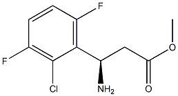 METHYL (3R)-3-AMINO-3-(2-CHLORO-3,6-DIFLUOROPHENYL)PROPANOATE Struktur