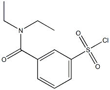 3-[(DIETHYLAMINO)CARBONYL]BENZENESULFONYL CHLORIDE Struktur