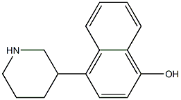 4-PIPERIDIN-3-YL-NAPHTHALEN-1-OL Struktur