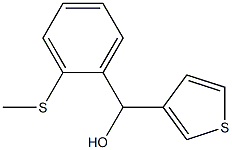 2-METHYLTHIOPHENYL-(3-THIENYL)METHANOL Struktur