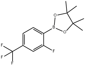 2-FLUORO-4-TRIFLUOROMETHYLPHENYLBORONIC ACID, PINACOL ESTER Struktur