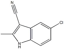 5-CHLORO-3-CYANO-2-METHYLINDOLE Struktur