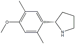 1-((2S)PYRROLIDIN-2-YL)-4-METHOXY-2,5-DIMETHYLBENZENE Struktur