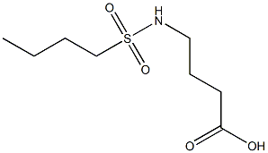 4-[(BUTYLSULFONYL)AMINO]BUTANOIC ACID Struktur