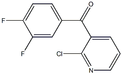 2-CHLORO-3-(3,4-DIFLUOROBENZOYL)PYRIDINE Struktur