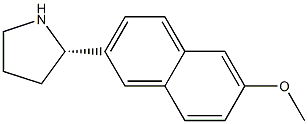 2-((2S)PYRROLIDIN-2-YL)-6-METHOXYNAPHTHALENE Struktur