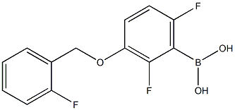 2,6-DIFLUORO-3-(2'-FLUOROBENZYLOXY)PHENYLBORONIC ACID Struktur