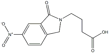 4-(6-NITRO-1-OXO-1,3-DIHYDRO-2H-ISOINDOL-2-YL)BUTANOIC ACID Struktur