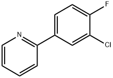 2-(3-CHLORO-4-FLUOROPHENYL)PYRIDINE Struktur