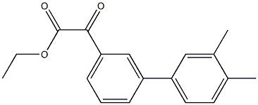 ETHYL 3-(3,4-DIMETHYLPHENYL)BENZOYLFORMATE Struktur