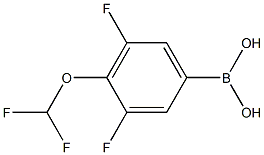 3,5-DIFLUORO-4-DIFLUOROMETHOXY-BENZENEBORONIC ACID Struktur