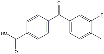 4-(3-FLUORO-4-METHYLBENZOYL)BENZOIC ACID Struktur