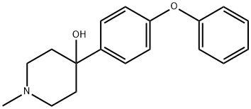 4-HYDROXY-4-(4-PHENOXYPHENYL)-1-METHYLPIPERIDINE Struktur