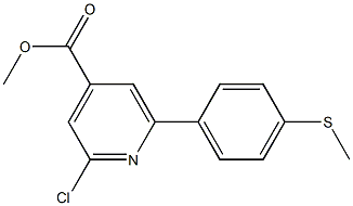 METHYL 2-CHLORO-6-(4-(METHYLTHIO)PHENYL)PYRIDINE-4-CARBOXYLATE Struktur