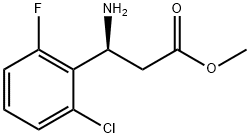 METHYL (3S)-3-AMINO-3-(2-CHLORO-6-FLUOROPHENYL)PROPANOATE Struktur