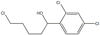 5-CHLORO-1-(2,4-DICHLOROPHENYL)-1-PENTANOL Struktur