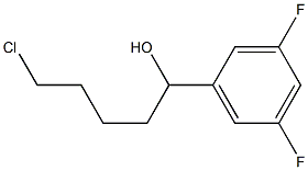 5-CHLORO-1-(3,5-DIFLUOROPHENYL)-1-PENTANOL Struktur