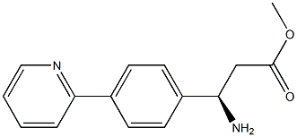 METHYL (3R)-3-AMINO-3-(4-(2-PYRIDYL)PHENYL)PROPANOATE Struktur