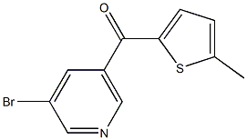 3-BROMO-5-(5-METHYL-2-THENOYL)PYRIDINE Struktur